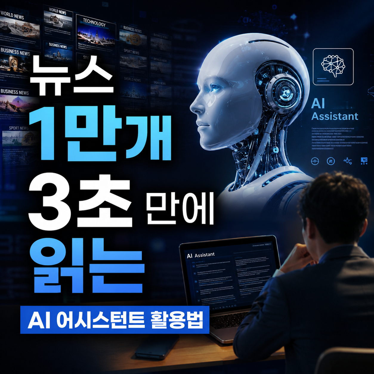 뉴스 1만 개 3초 만에 읽는 AI 어시스턴트 활용법 이미지
