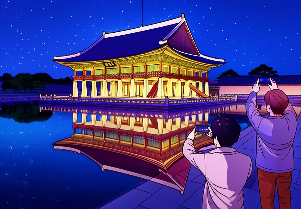 경복궁 야간 관람 예매 일정과 한복 ..