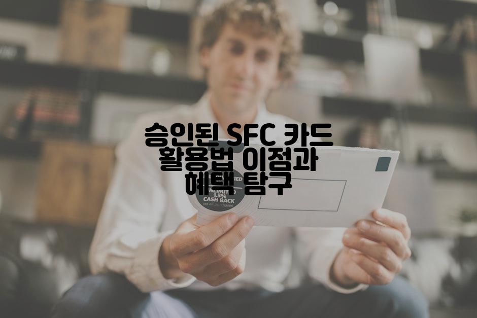 승인된 SFC 카드 활용법 이점과 혜택 탐구