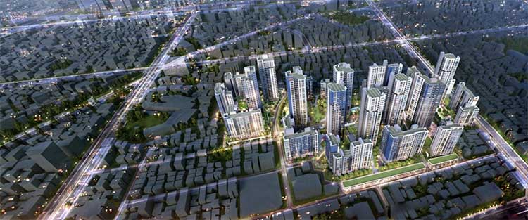 면목동 모아타운 통합 조감도