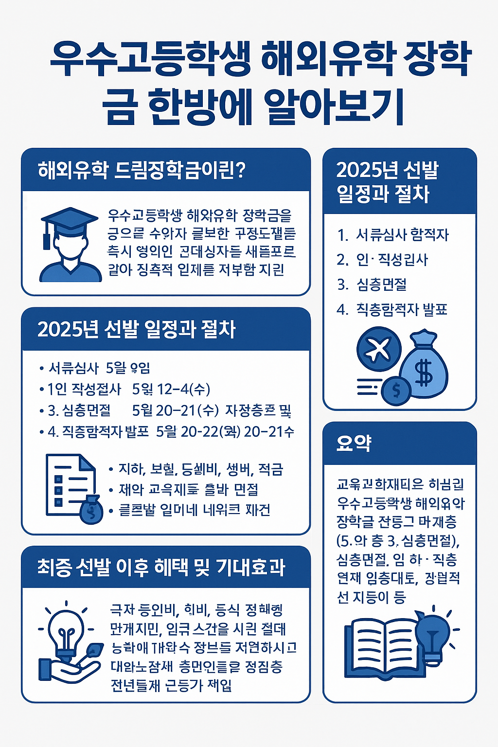우수고등학생 해외유학 장학금