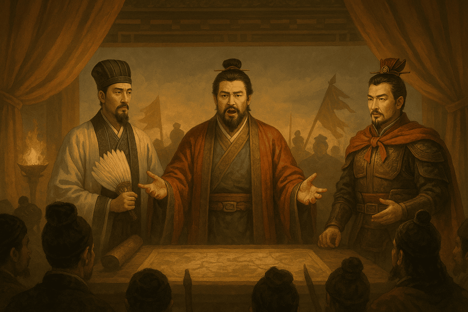 제갈량, 유비, 손권