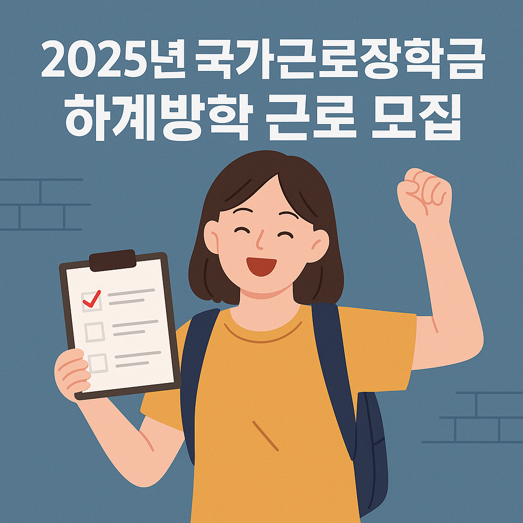 국가근로장학금하계방학신청