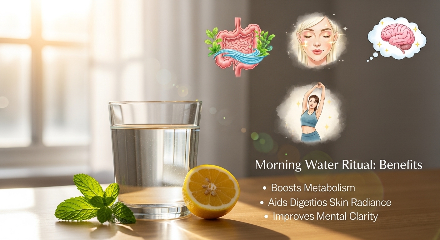 아침 공복 물 한 잔의 효과