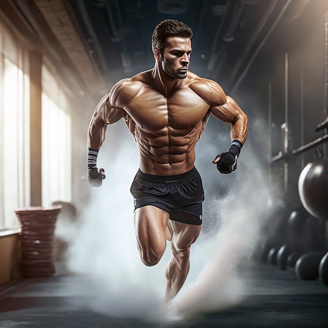 운동하는남자 (man exercising)