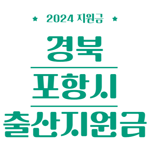 2024 경북 포항시 출산지원금