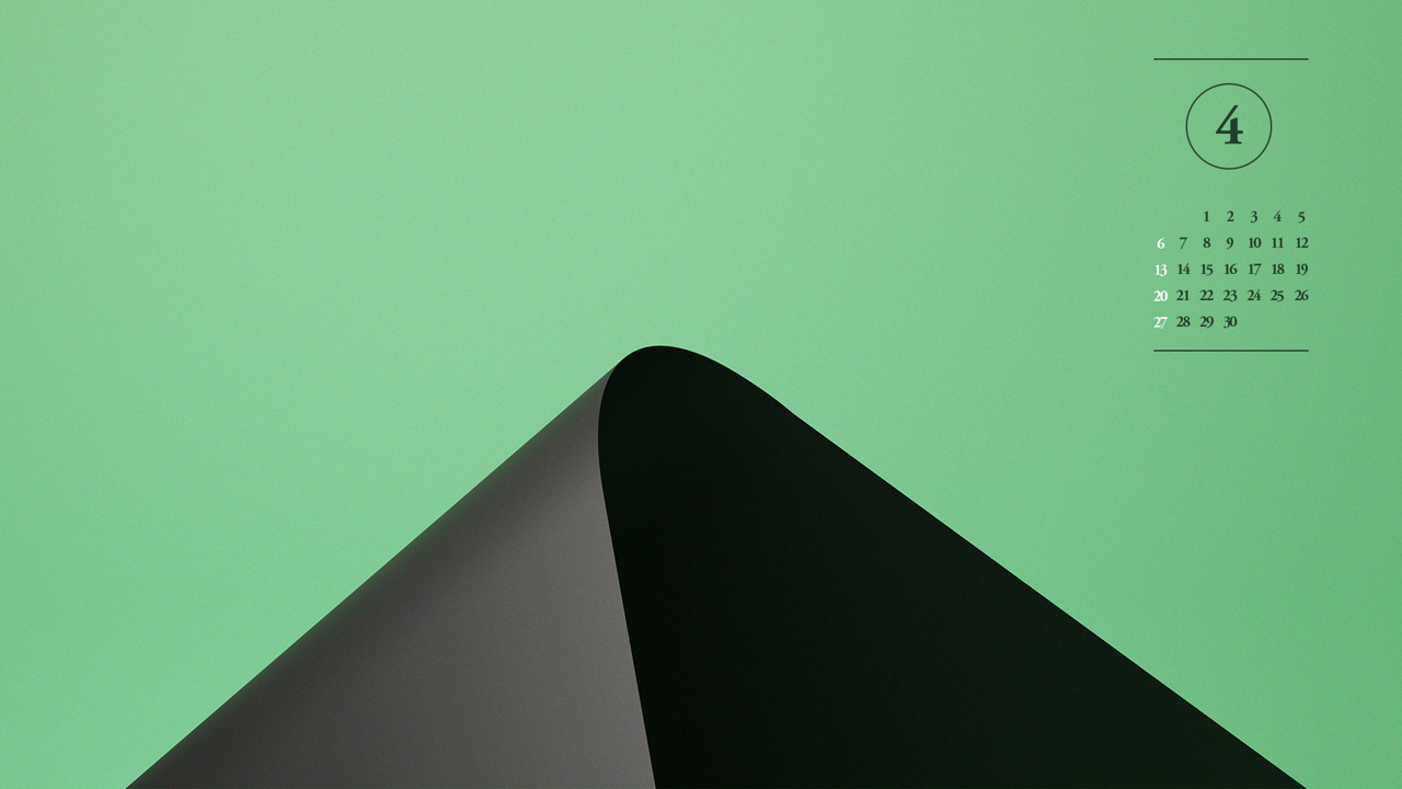 08 연두색과 검정색 A - 2025년4월 노트북배경화면