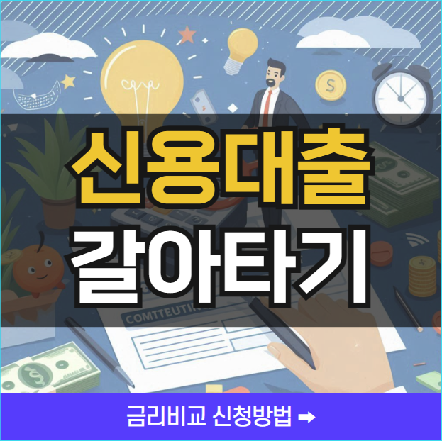 신용대출 금리비교하고 갈아타기 ❘ 신청방법