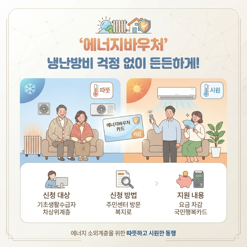 에너지바우처 냉난방비 걱정없이 든든하게