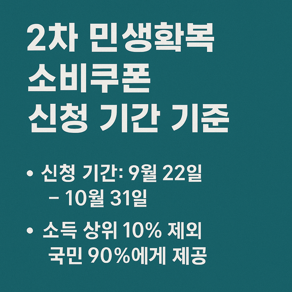 2차 민생회복 소비쿠폰