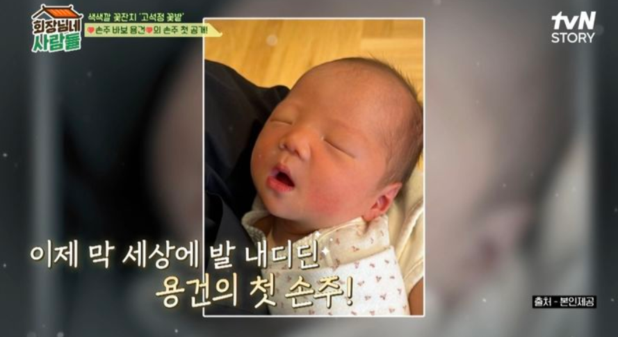 김용건 손주 공개 황보라 차현우 아들