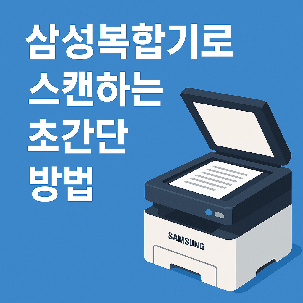 삼성복합기 스캔하는법