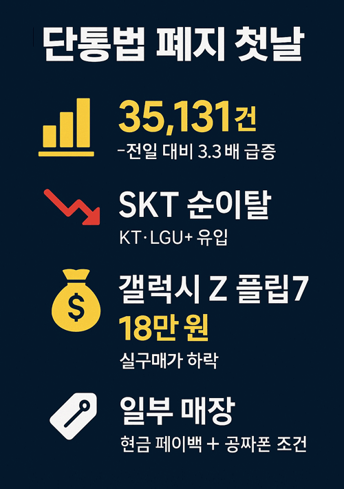 단통법 폐지 첫날 시장 반응!