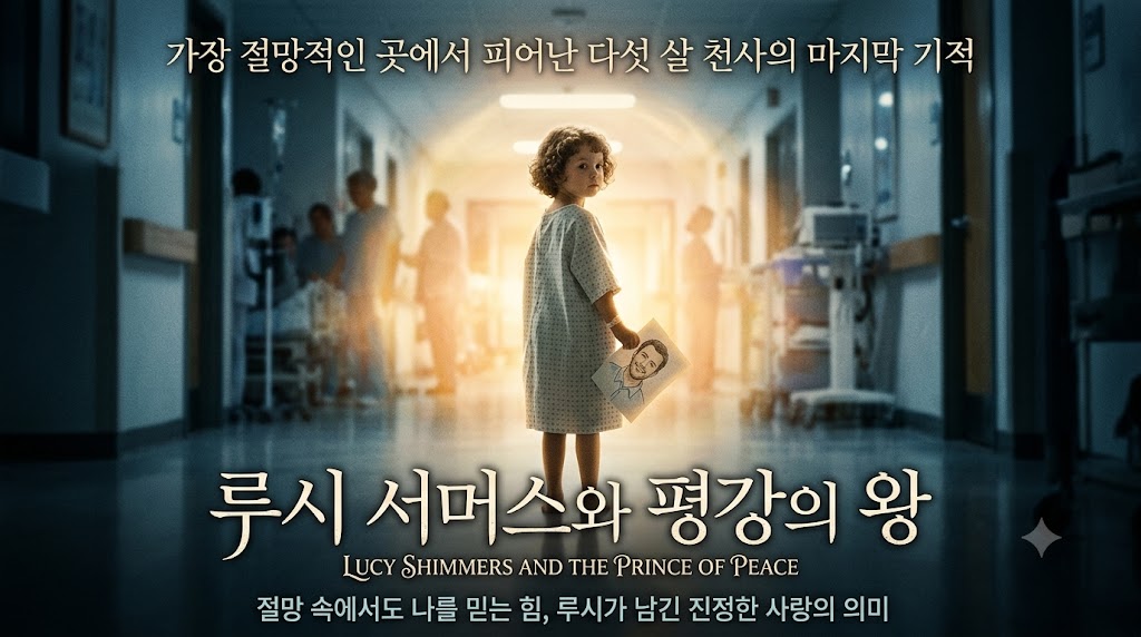 영화 루시 서머리와 평강의 왕 포스터:절망 속에서 피어난 다섯 살 천사의 기적