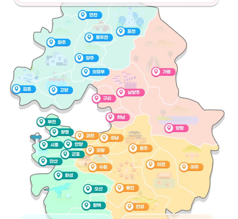 경기투어패스 가능여행지 확인