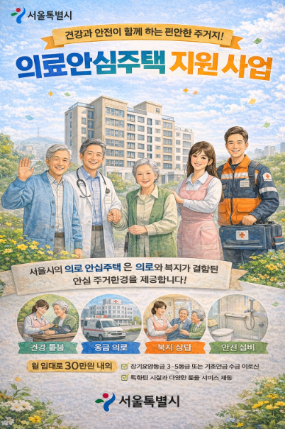 의료 안심주택 신청대상, 지원혜택, 신청방법
