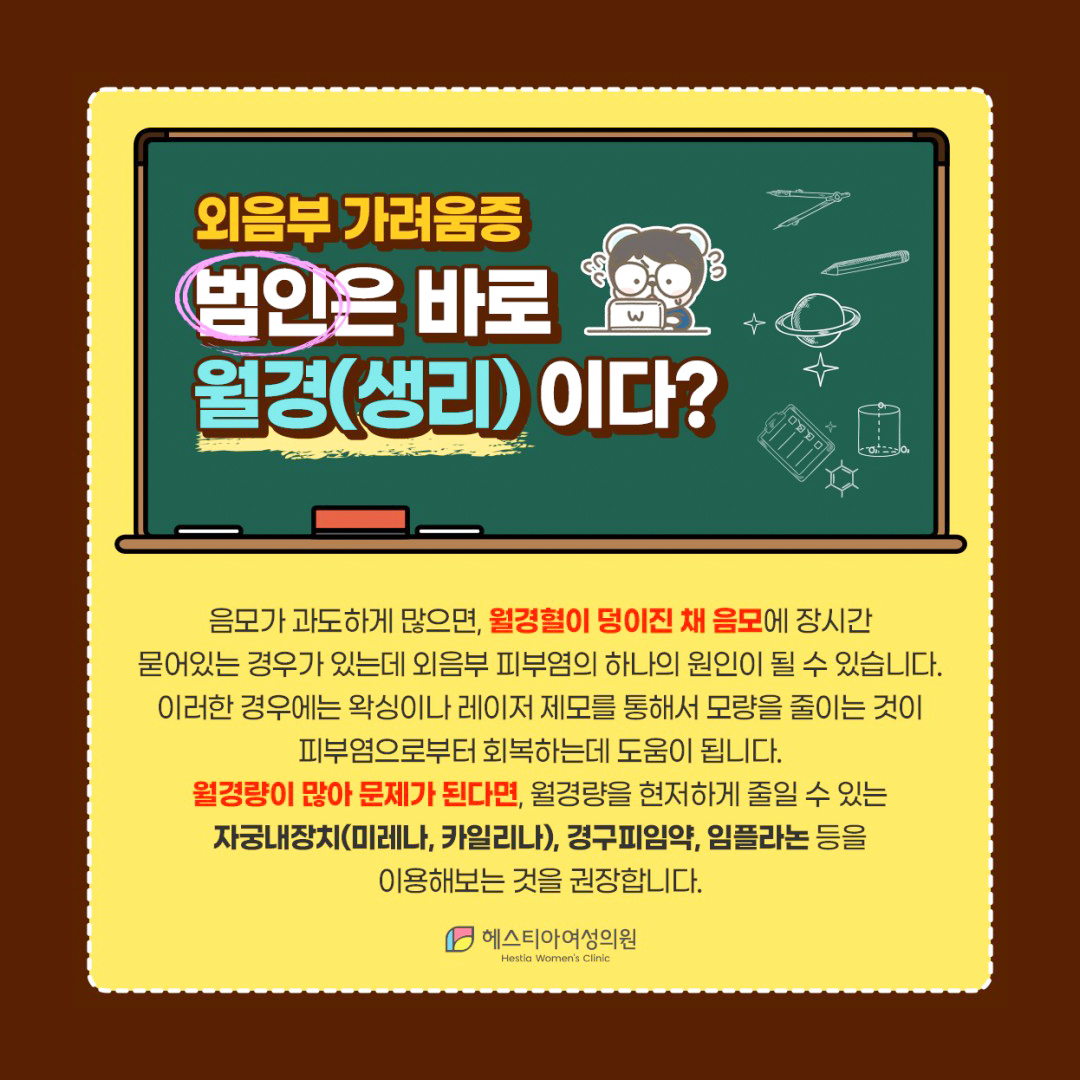 외음부 가려움증 생리(월경)