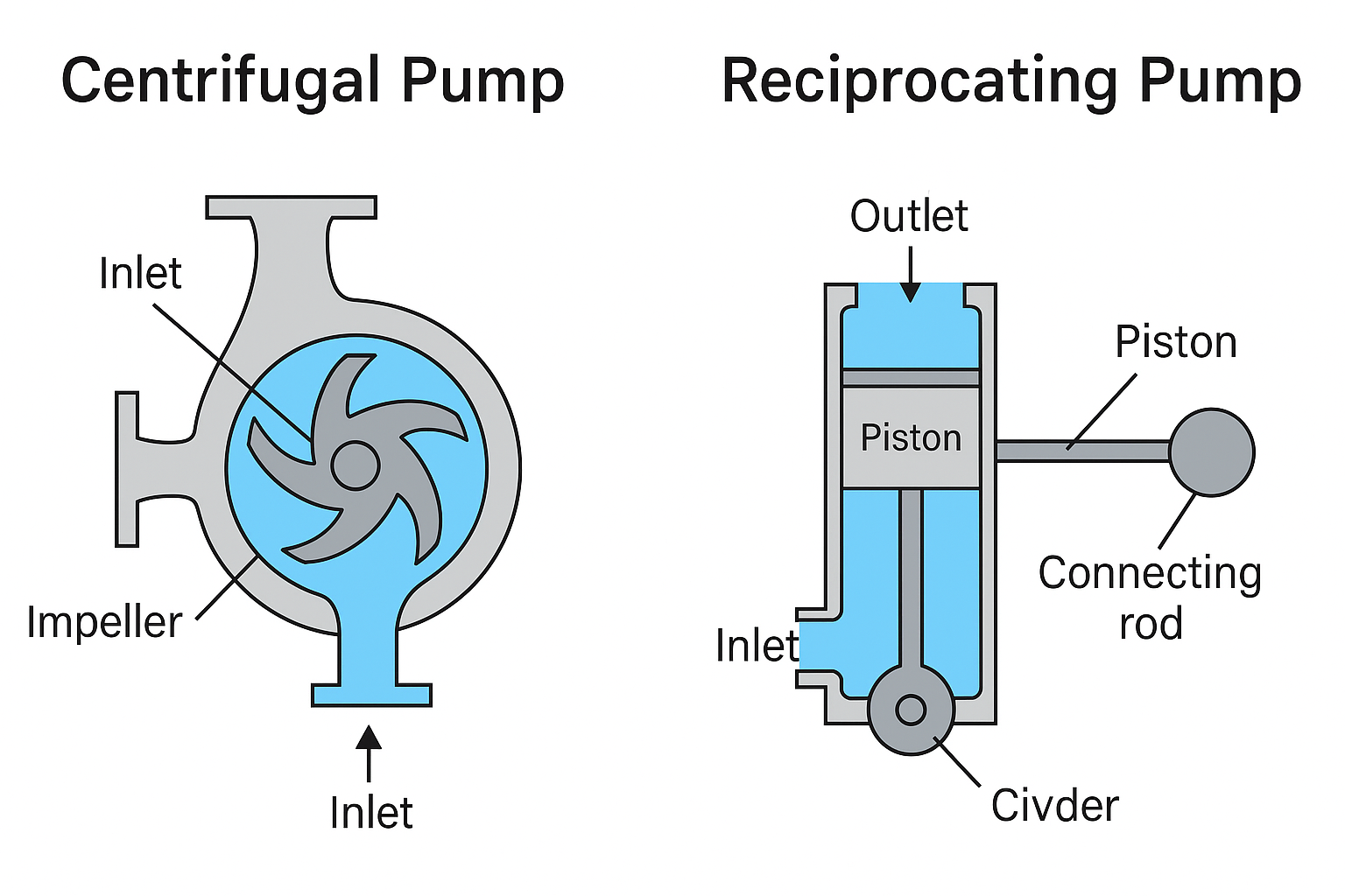 터보형 펌프와 용적형 펌프