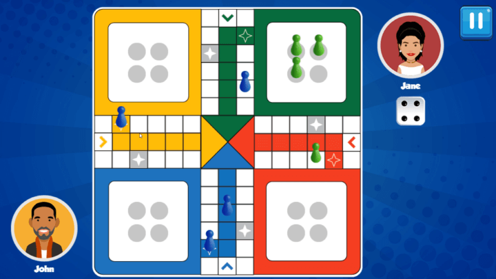 주사위의-숫자만큼-말이-이동하는-화면