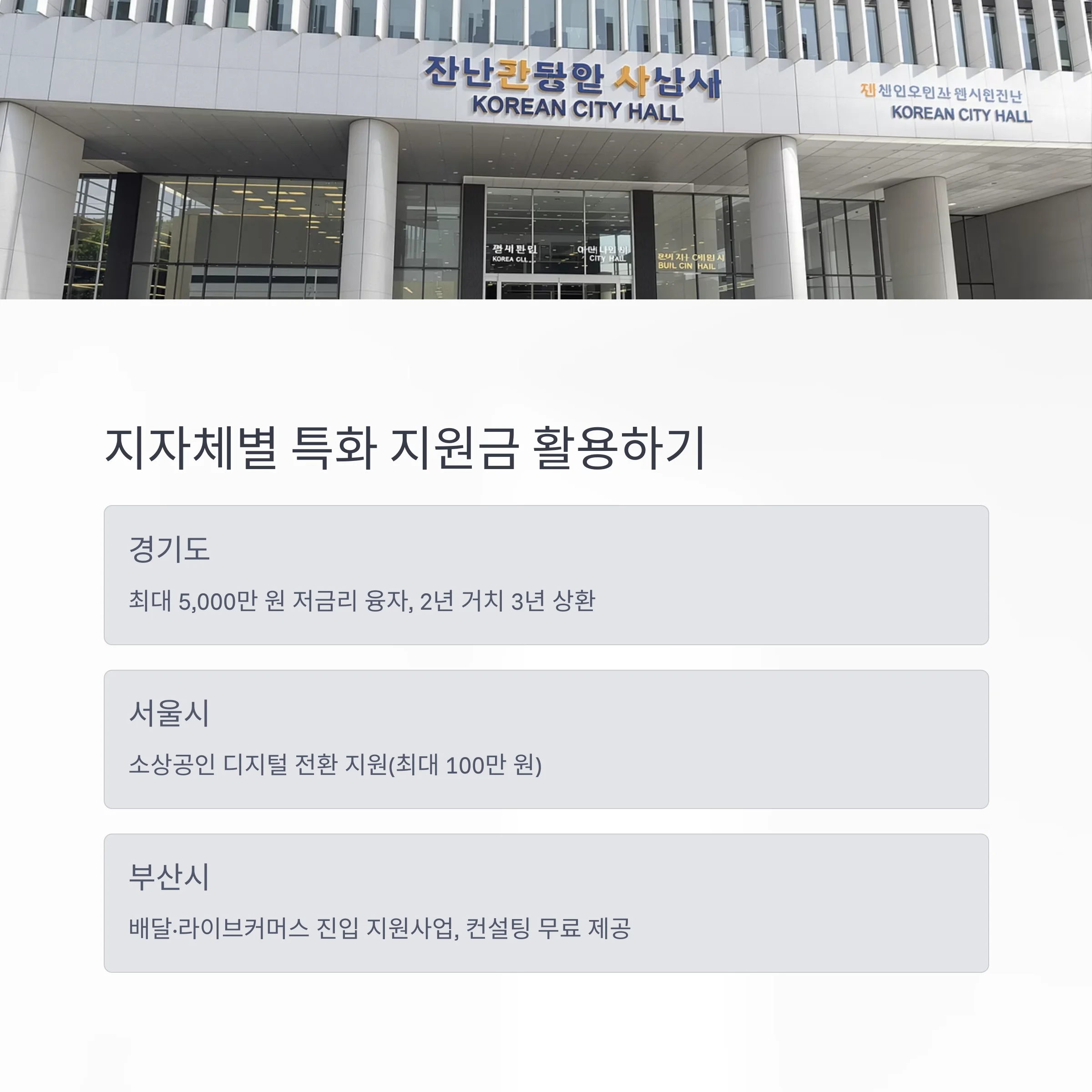 소상공인 지원금 조회