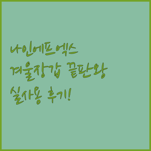 나인에프엑스 겨울 자전거 장갑 방한 ..