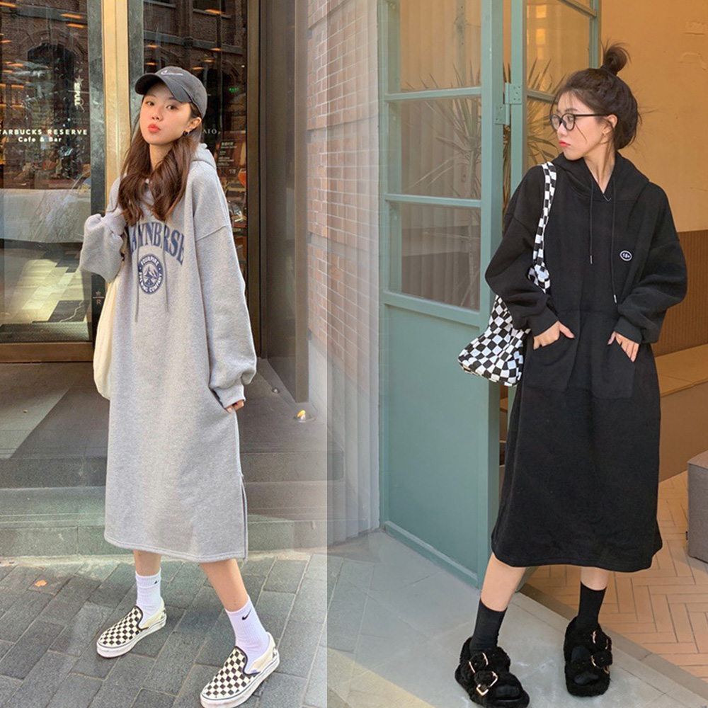 겨울 원피스 후드 기모 롱 원피스 모음전