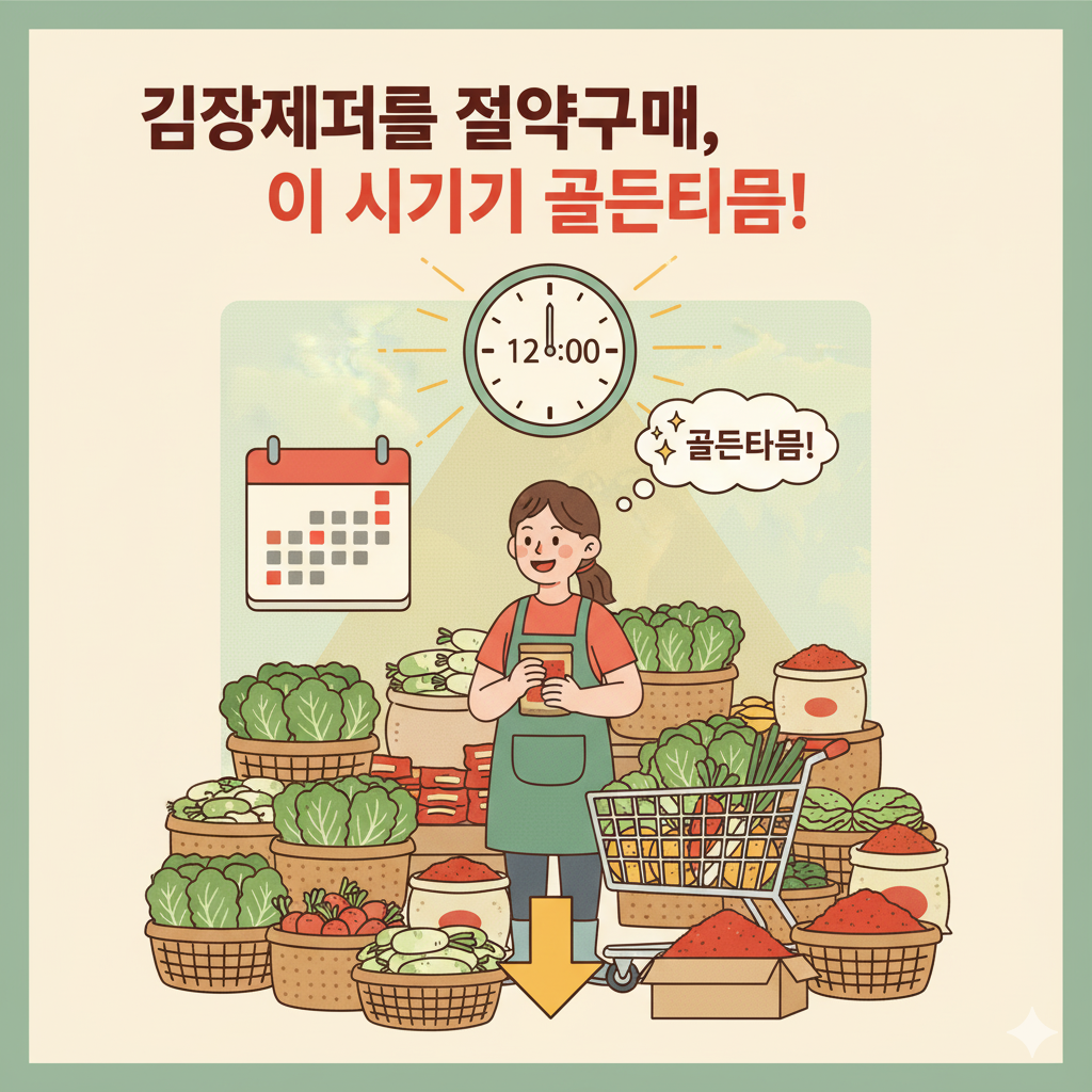 김장재료 절약구매