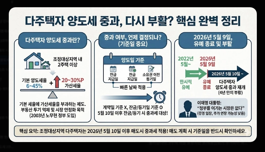 조정대상지역 다주택 양도세 중과세율 [2026년 조정대상지역] 5월 9일 종료 전 절세 전략 5가지 가이드