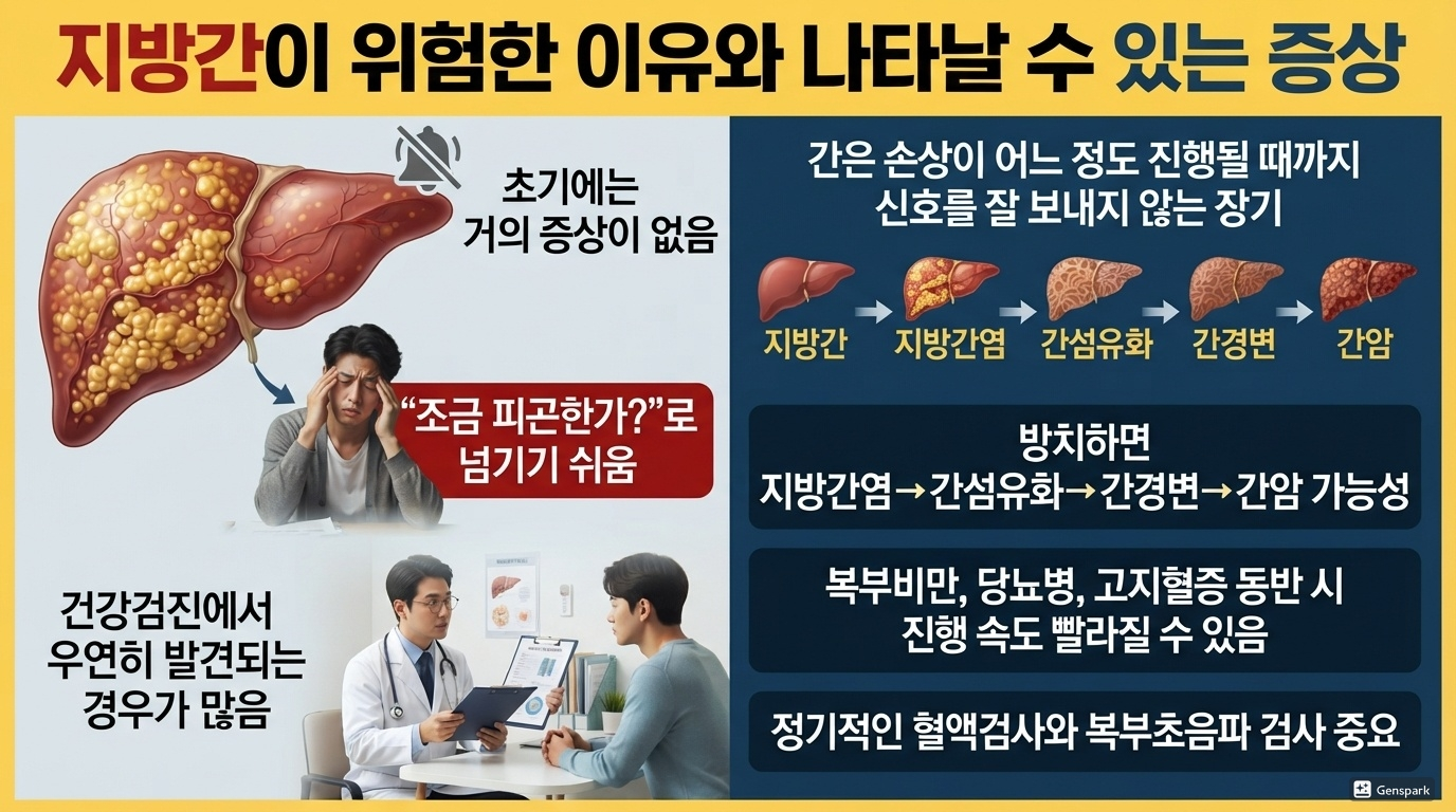 지방간이 위험한 이유와 나타날 수 있는 증상