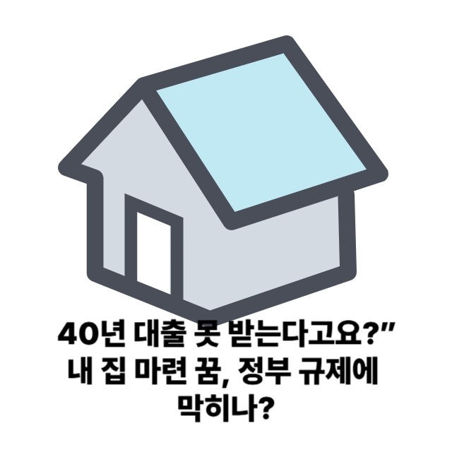 대출규제주담대40년 사라지나