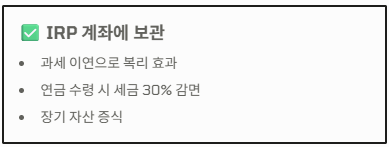 IRP 세액공제 한도