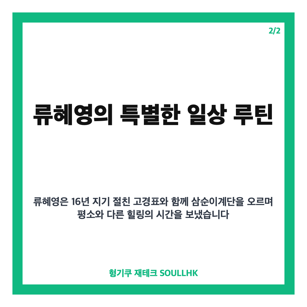 류혜영 나혼산 삼순이계단 케미와 특별한 하루, 시청률 최고 7.8% 기록한 명장면 분석 카드뉴스 3