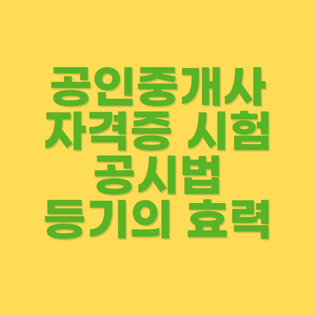 등기가 유효되는 경우