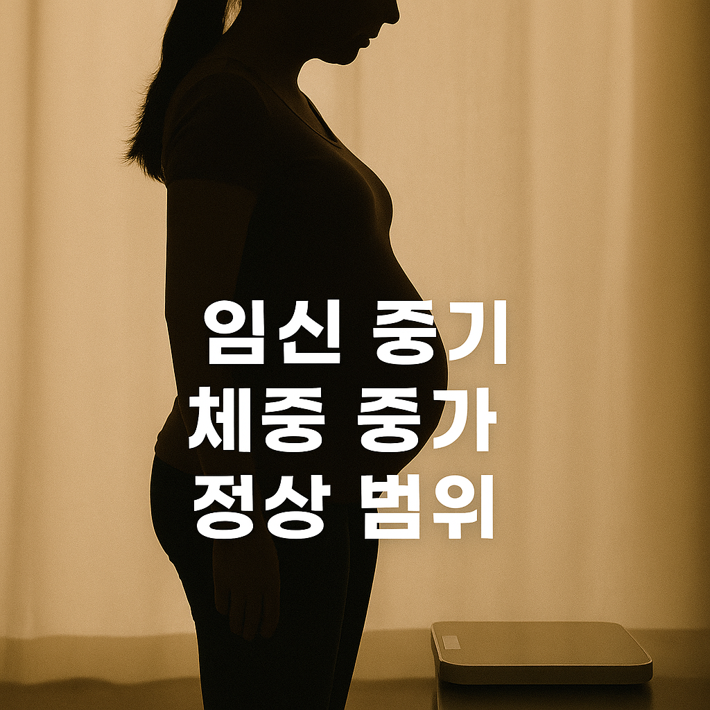 임신 중기 체중 증가, 몇 kg이 정상일까 (2025 최신 기준 총정리)