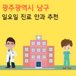 광주 남구 일요일 진료 안과 추천