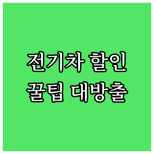 2025 비슬산 전기차 저렴하게 타는..