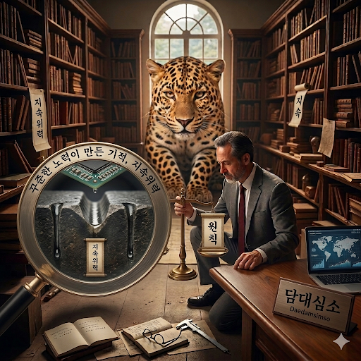 지속위력 사자성어 이미지