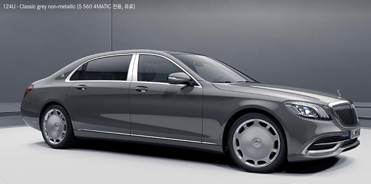 Classic Grey non-metallic( 색상코드 : 124) 벤츠 마이바흐 색상코드 Classic Grey non-metallic( 색상코드 : 124)