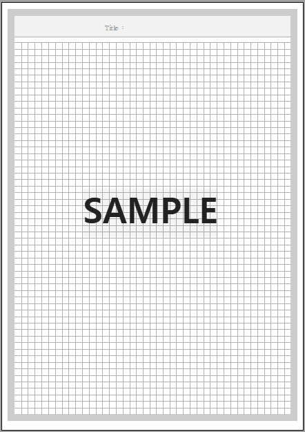 그리드노트 (2) 서식 미리보기