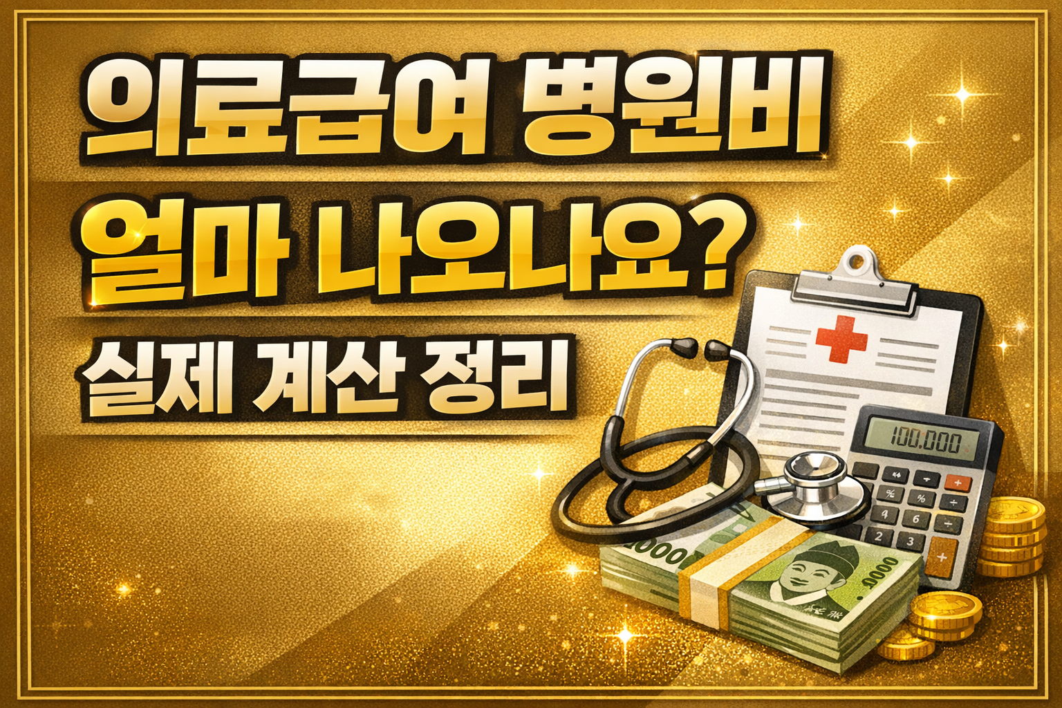 의료급여 수급자 병원비 실제 부담금 계산 medicalaid 2026년 기준 썸네일 이미지