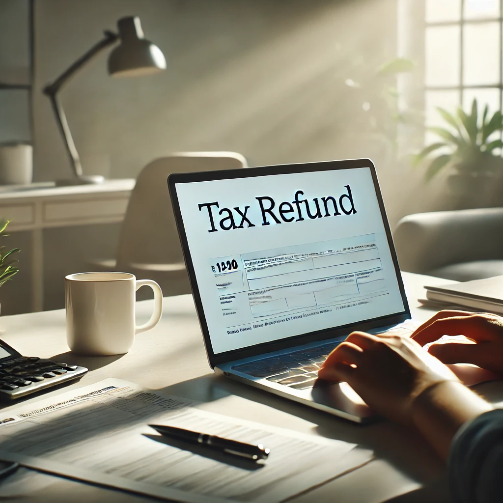 디지털 환경에서 세무 처리 과정을 직관적으로 표현한 집안 사무공간