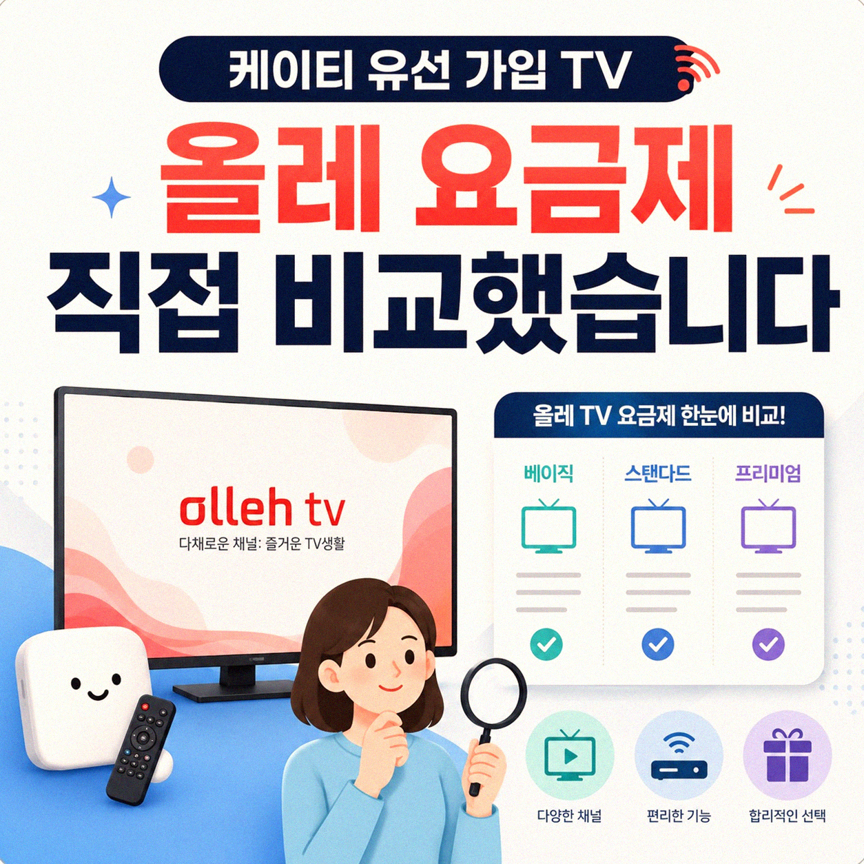 케이티 유선 가입 TV 올레, 궁금한 점 직접 확인했습니다