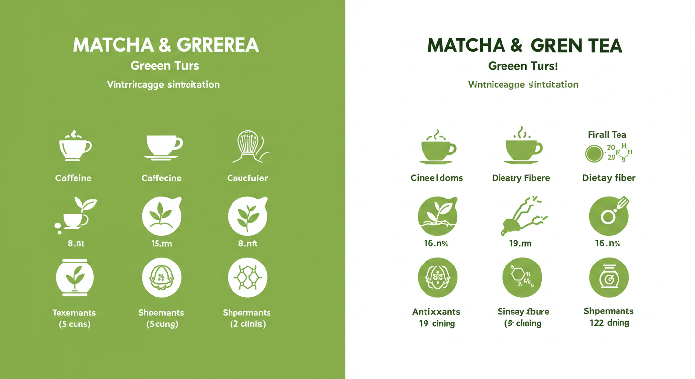 말차 녹차 차이