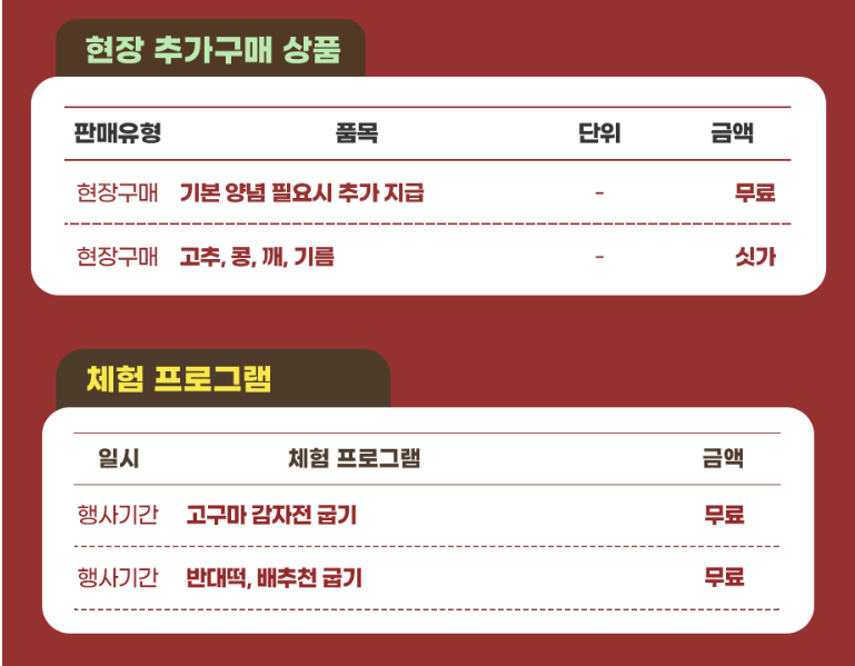 마을김장체험