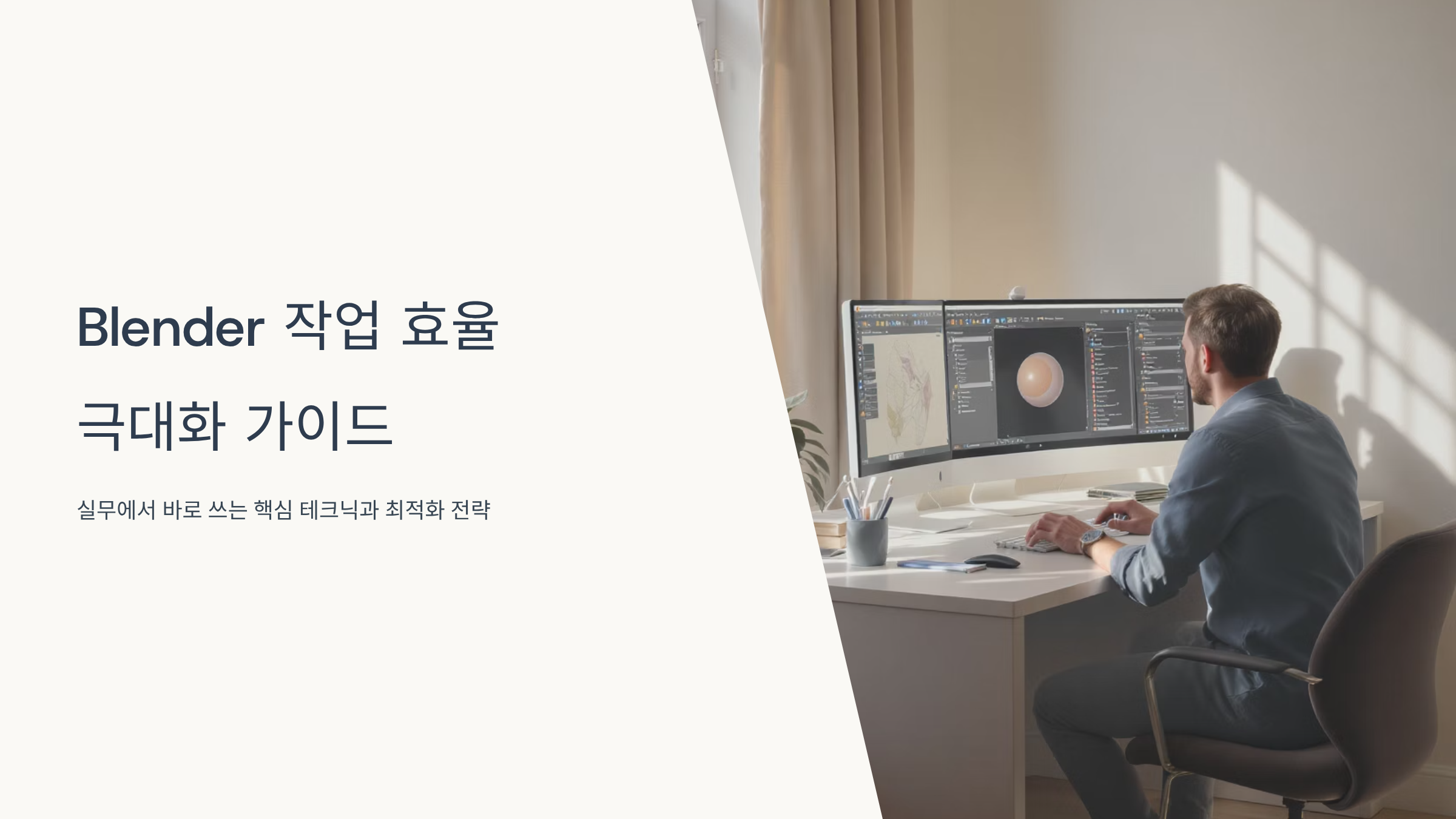 블렌더 초고속 작업 효율 끌어올리기