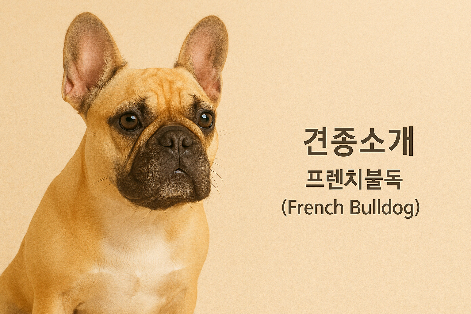 프렌치불독 견종소개 이미지
