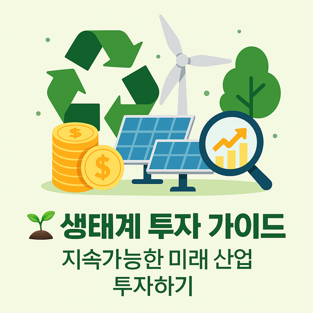생태계 투자 가이드 — 지속가능한 미래 산업에 투자하기