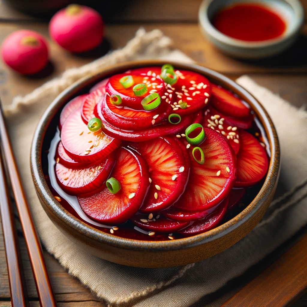 매실차 무침 반찬