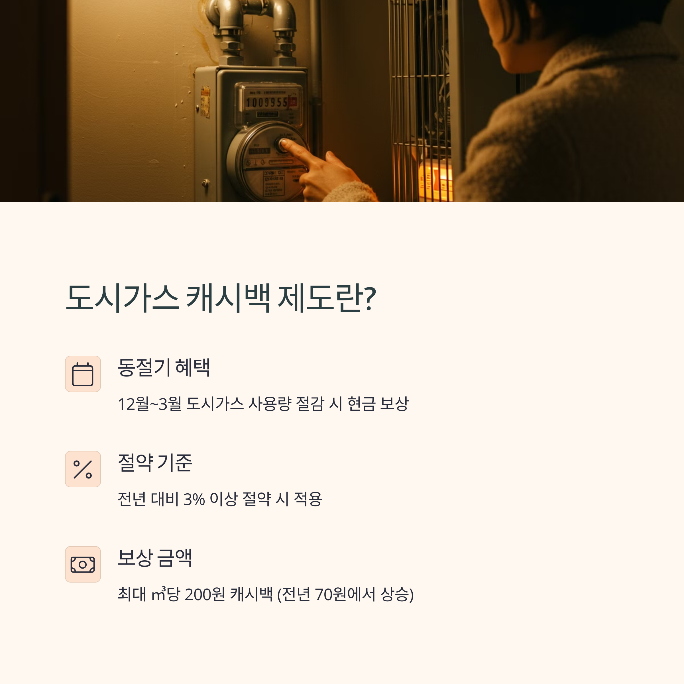 도시가스 캐시백 제도란?