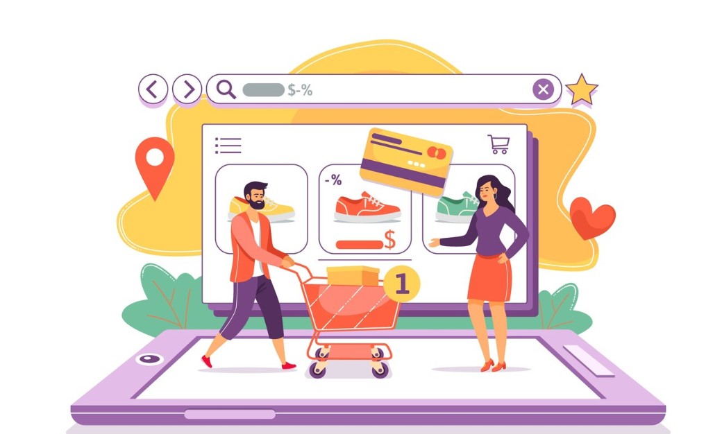 온라인쇼핑 비교하는 부부